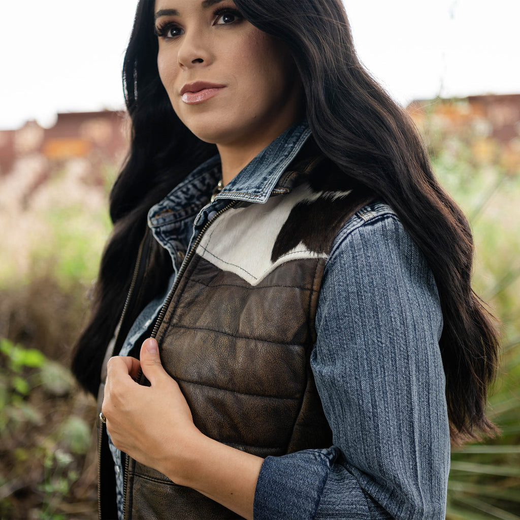 Women’s Adalyn Vest by STS Ranchwear Tobacco Brown