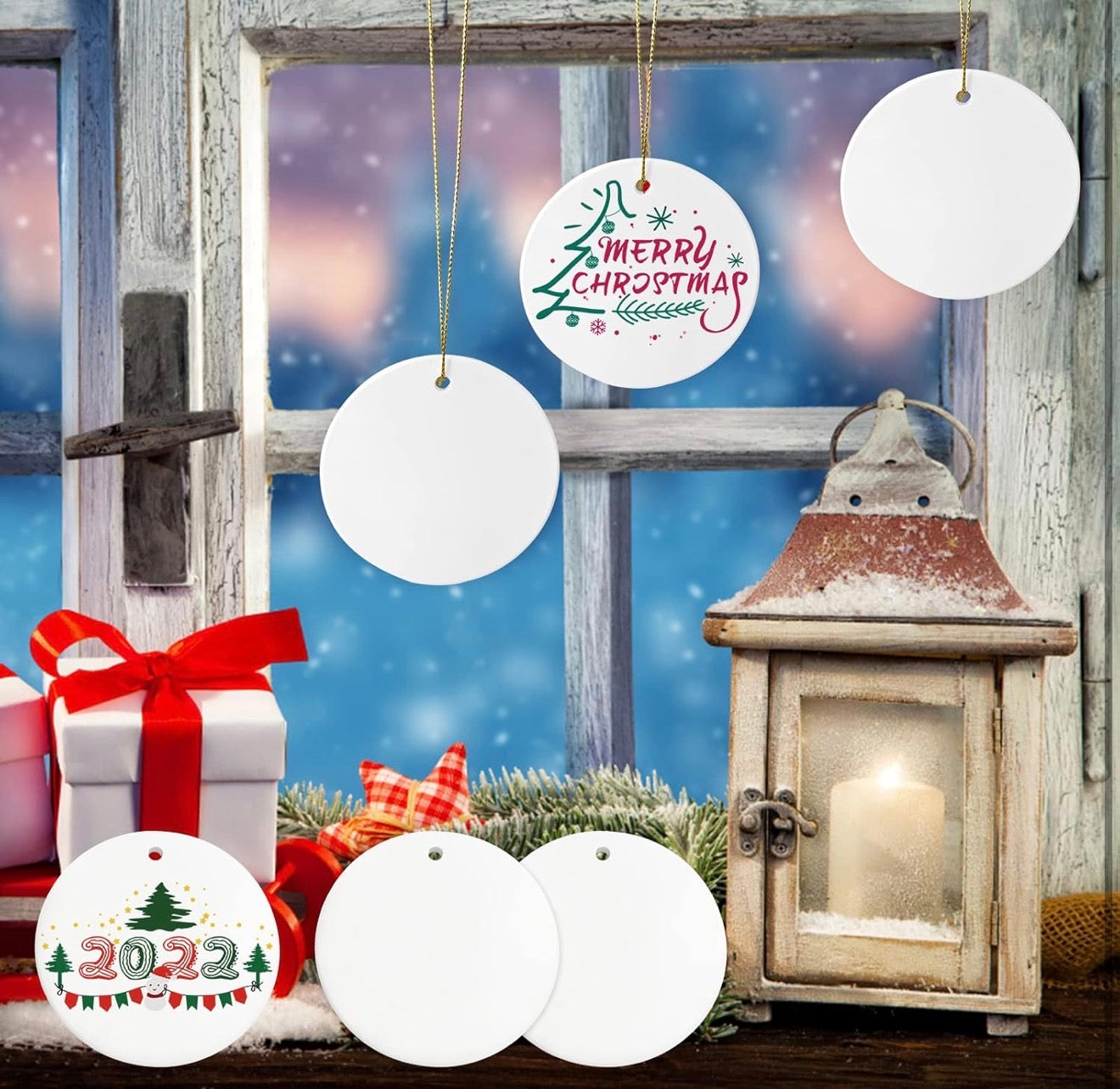 Blank Ceramic Ornaments