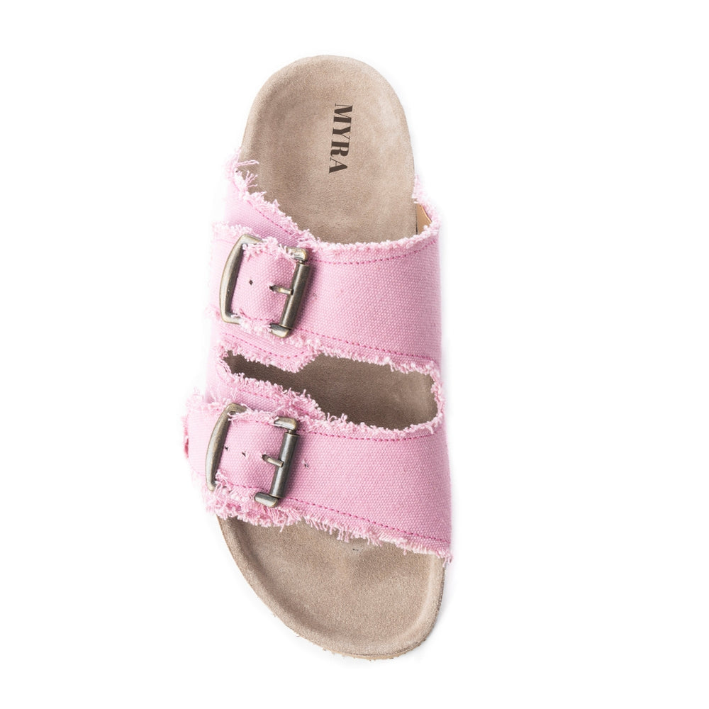 Desert Primrose Sandals In Pink Myra Bag Sandals Slip On
