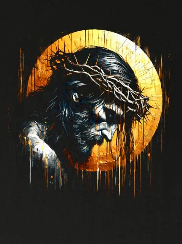 Jesus Crown of Thorns Shirt, Christian Graphic Tee, Faith Based Shirt, Religious T-Shirt, Easter Shirt, Jesus Portrait Tee, Spiritual Gift
