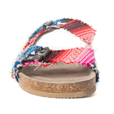 Ridge Denim Sandals In Multicolor Myra Bag Sandals Slip On