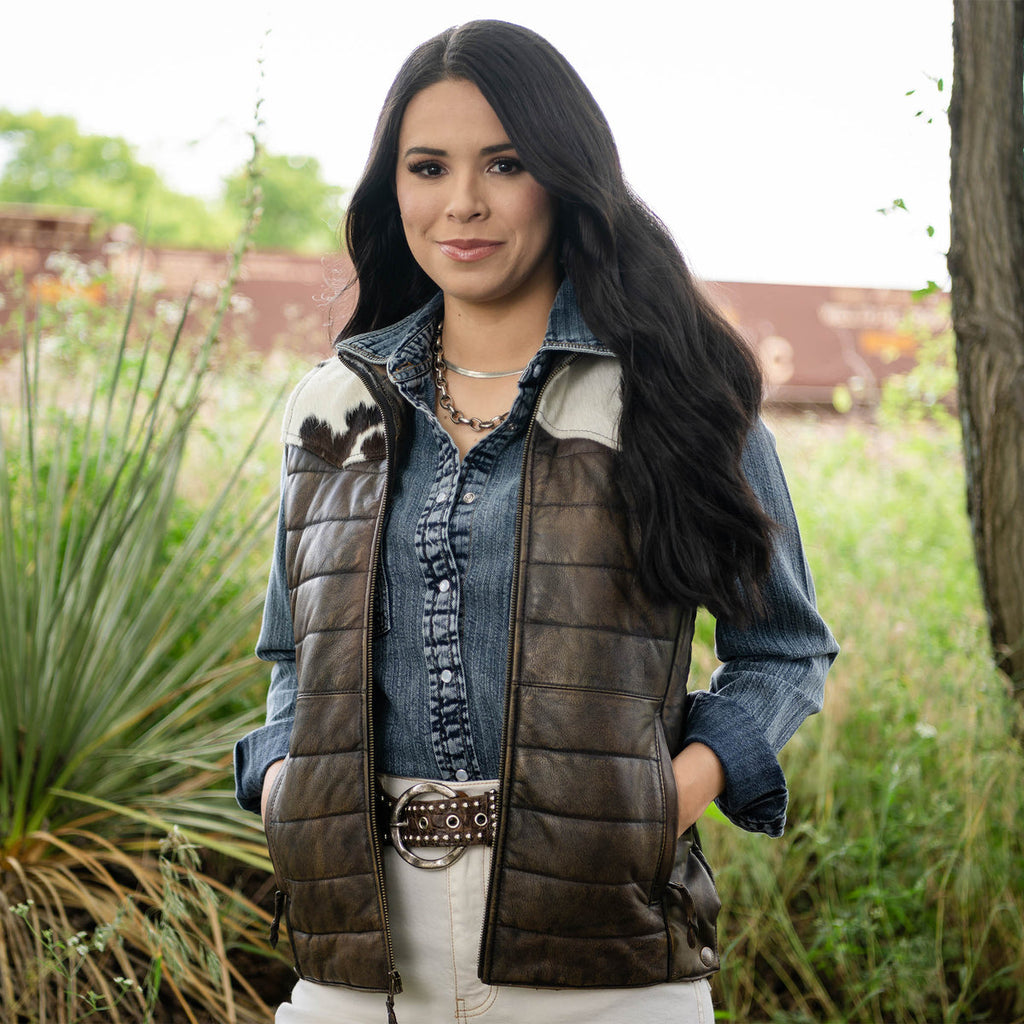 Women’s Adalyn Vest by STS Ranchwear Tobacco Brown