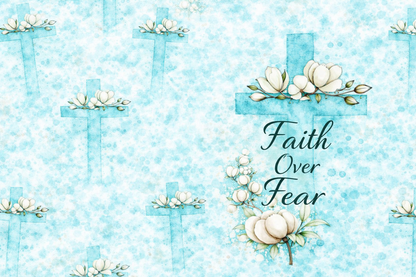 Faith over Fear tumbler 20 oz Dpuble Walled Cleaning brush and Straw gift boxes