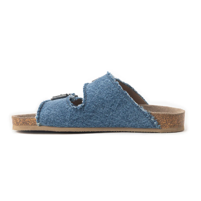 Blue Ridge Denim Sandals In Dusty Indigo Myra Bag Sandals Slip On