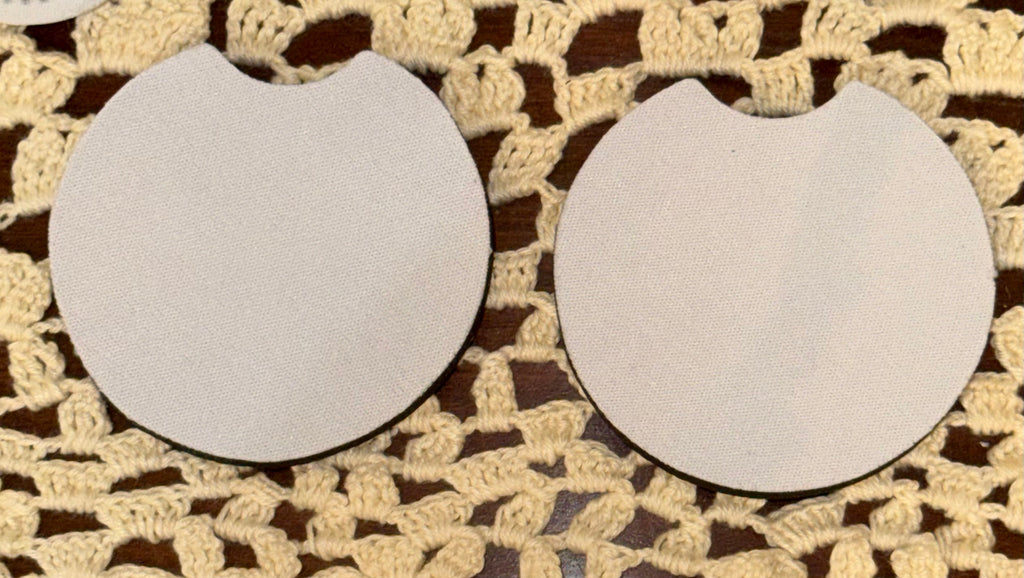 Blank Neoprene Blank Car Coaster set of 2