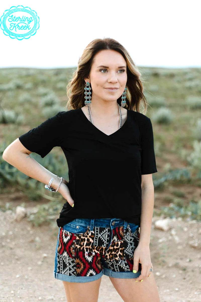 Patched Up Leopard Long - Graced By The South