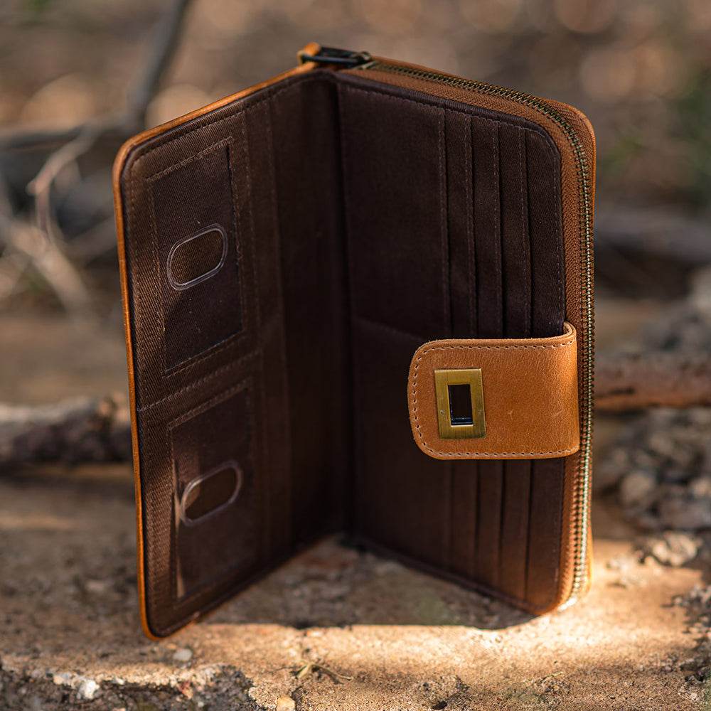 Cowhide Basic Bliss Ava Wallet - Graced By The South