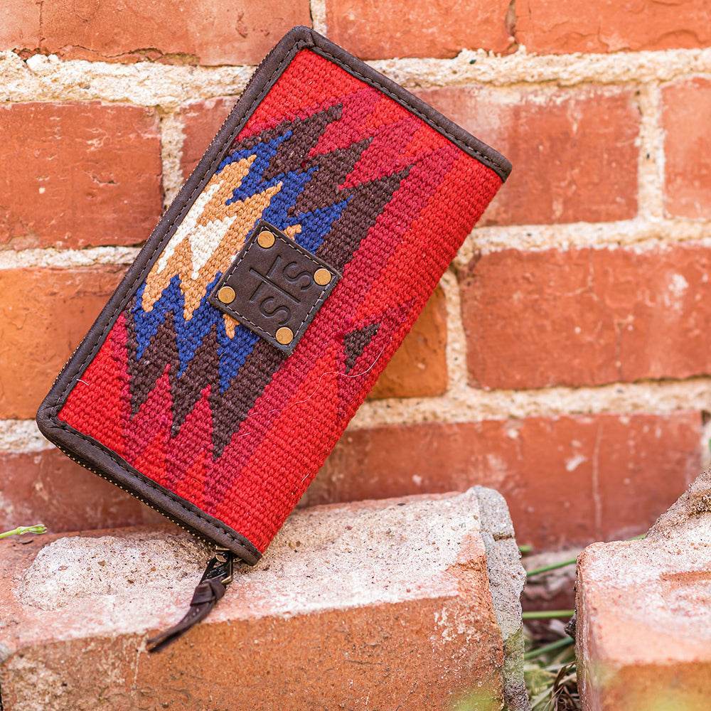 Crimson Sun Bifold Wallet - Graced By The South