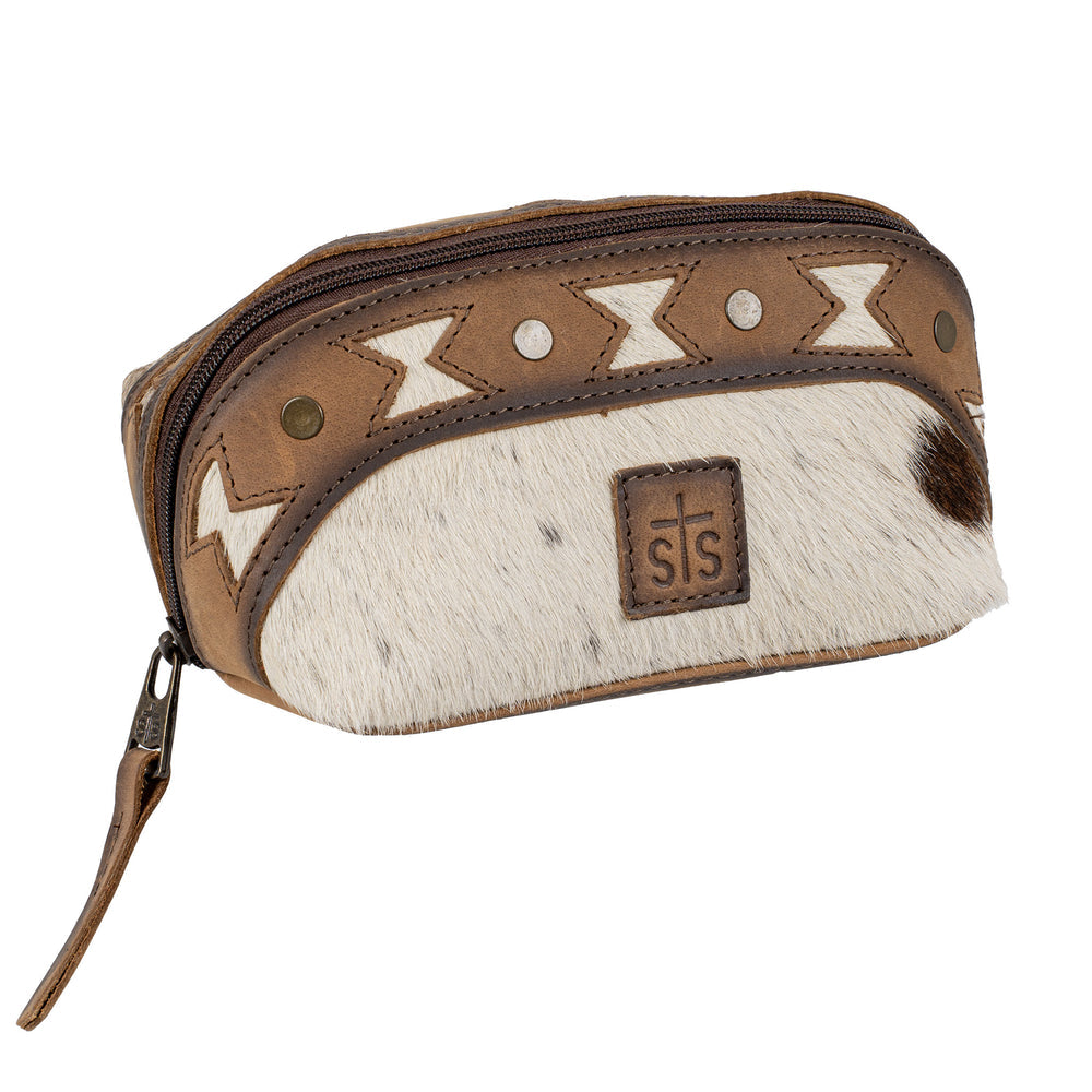 ROSWELL COWHIDE BELLE MAKEUP POUCH