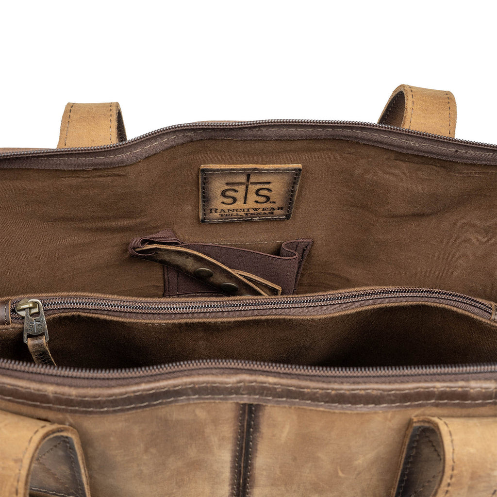 Cowhide Laptop Shopper by STS Ranchwear