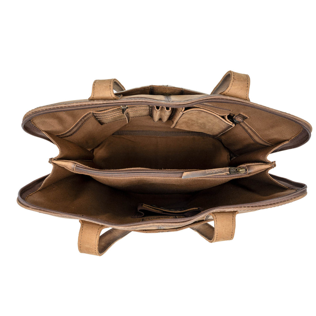 Cowhide Laptop Shopper by STS Ranchwear