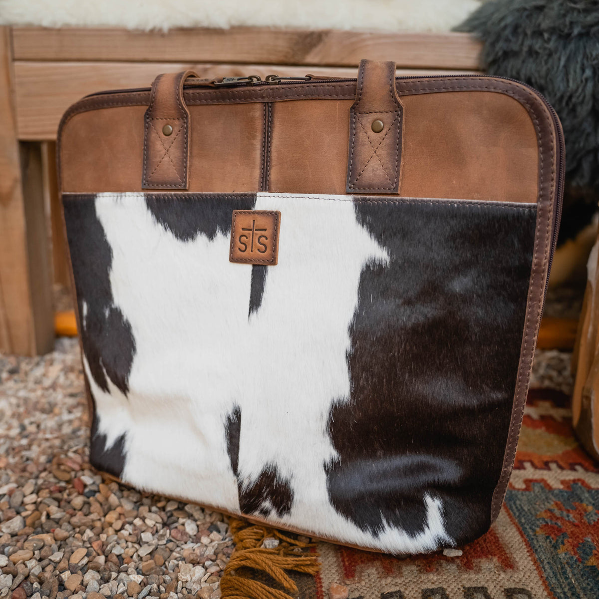 Cowhide Laptop Shopper by STS Ranchwear