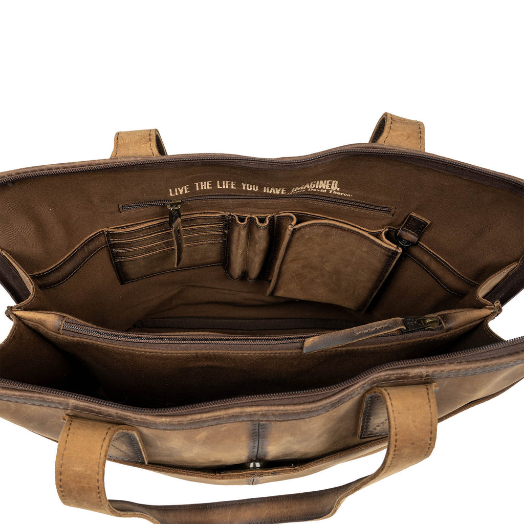 Cowhide Laptop Shopper by STS Ranchwear
