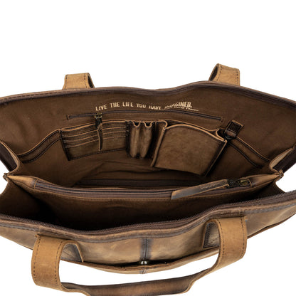 Cowhide Laptop Shopper by STS Ranchwear