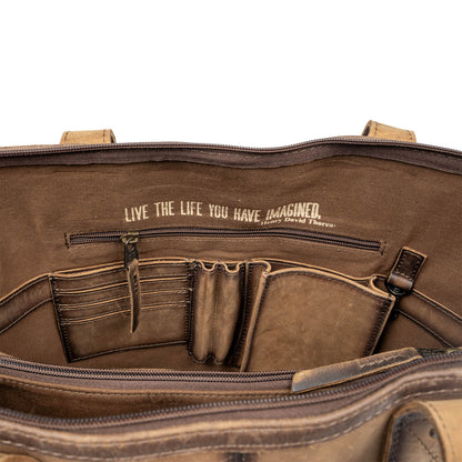 Cowhide Laptop Shopper by STS Ranchwear