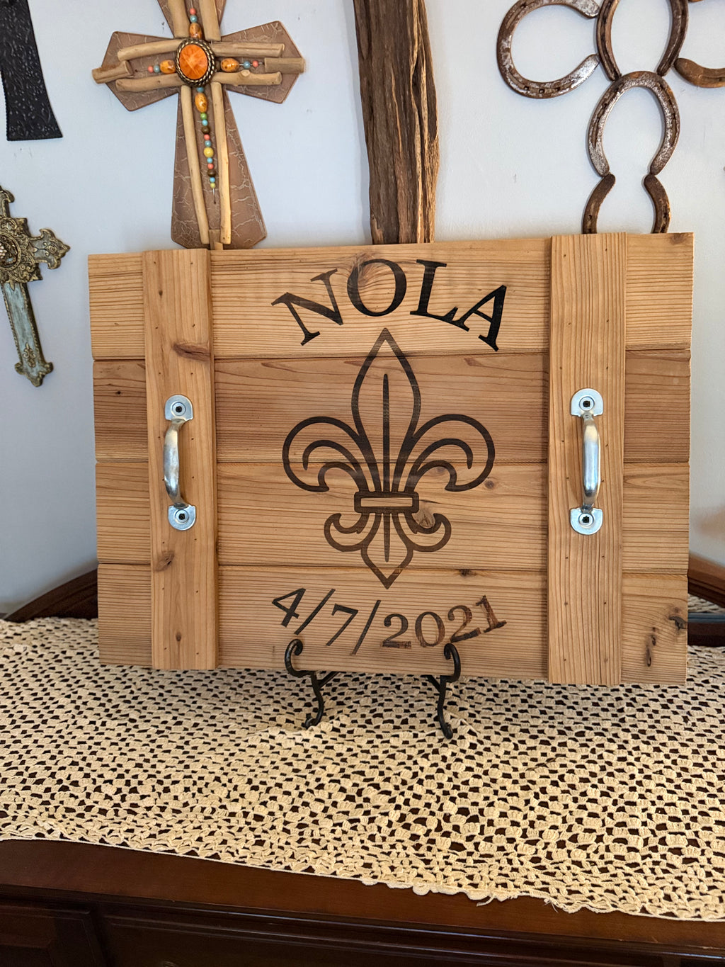 Handmade Stove Top Cover, Oven Cover, Serving Tray, Noodle Board