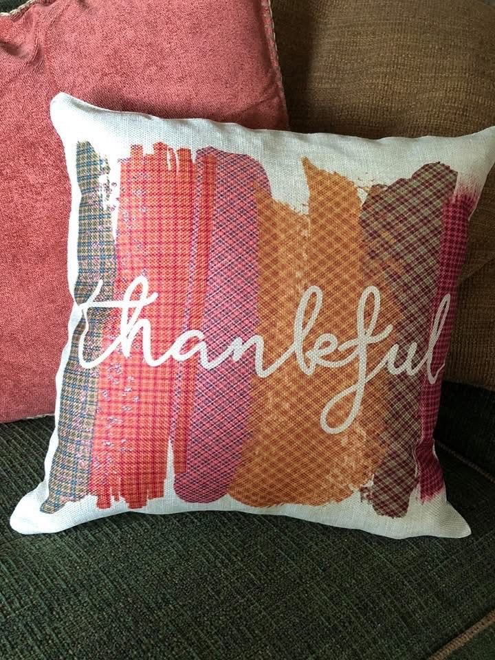 Grateful , Thankful and Blessed Pillow Covers
