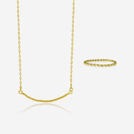 Twisted Ring & Necklace