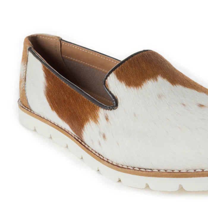 Ionoze Sneaker in Cowhide and Leather by Myrabag Slip On Flat