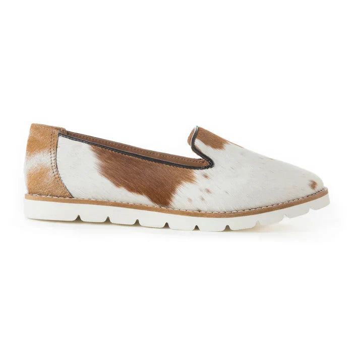 Ionoze Sneaker in Cowhide and Leather by Myrabag Slip On Flat
