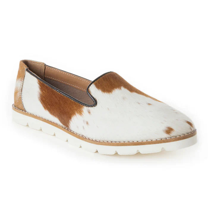 Ionoze Sneaker in Cowhide and Leather by Myrabag Slip On Flat