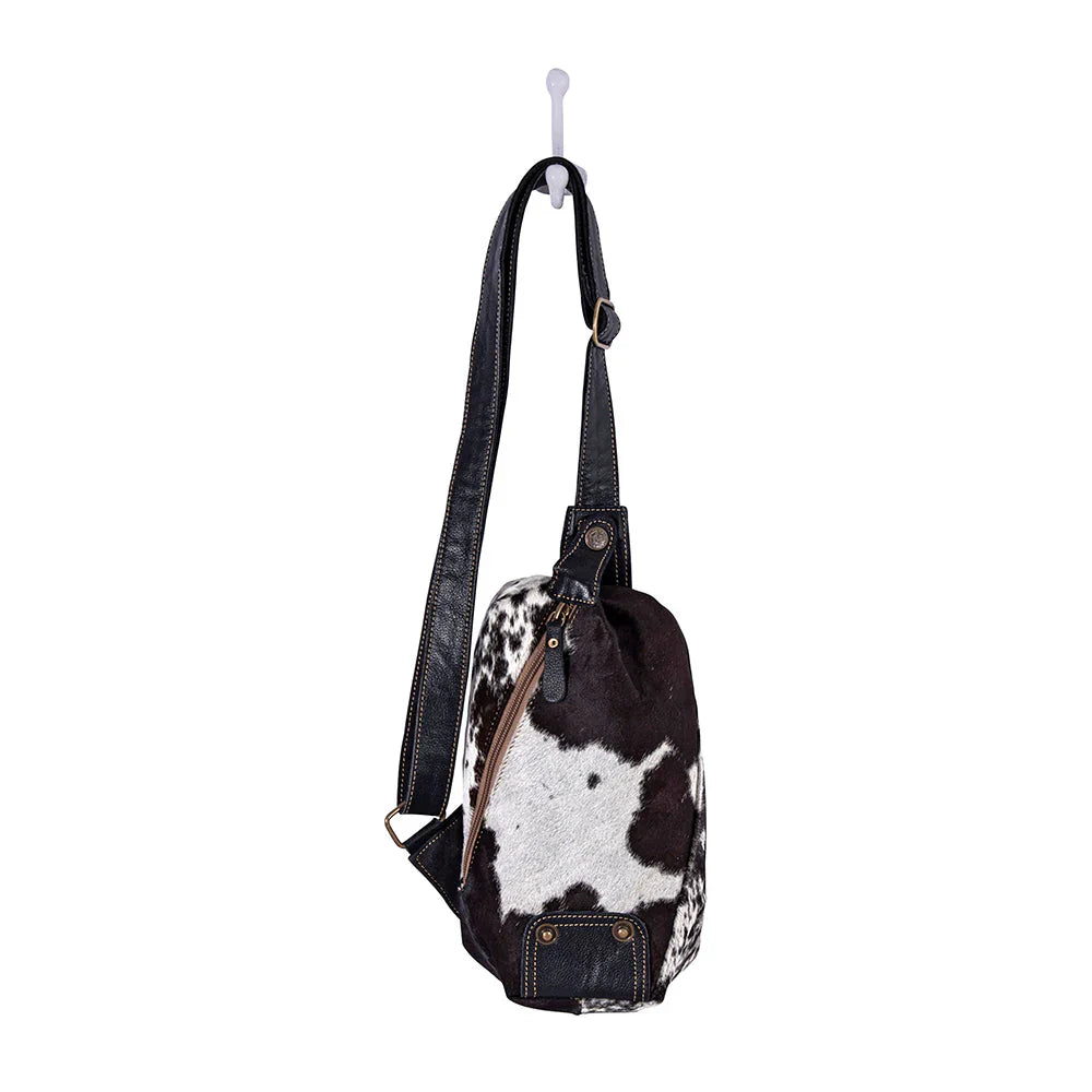 Robnette Ranch Fanny Pack Bag in dark and white by Myra bag