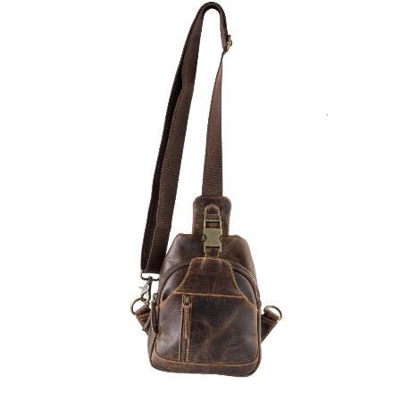 Sixtease Bags Crete Full Grain Leather Crossbody Sling Bag