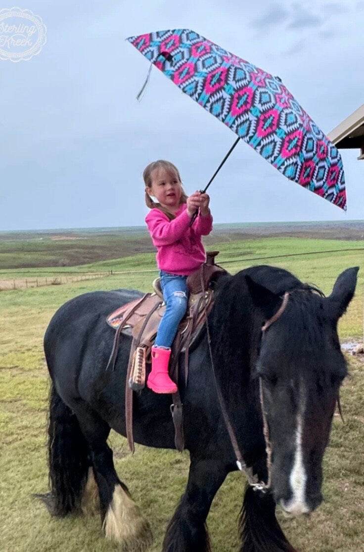 Montezuma Umbrella by Sterling Kreek Aztec Southwestern - Graced By The South