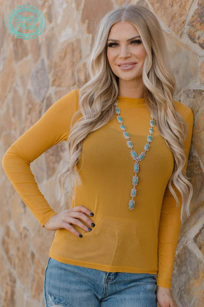 Sterling Kreek Mesh Out Mustard - Graced By The South