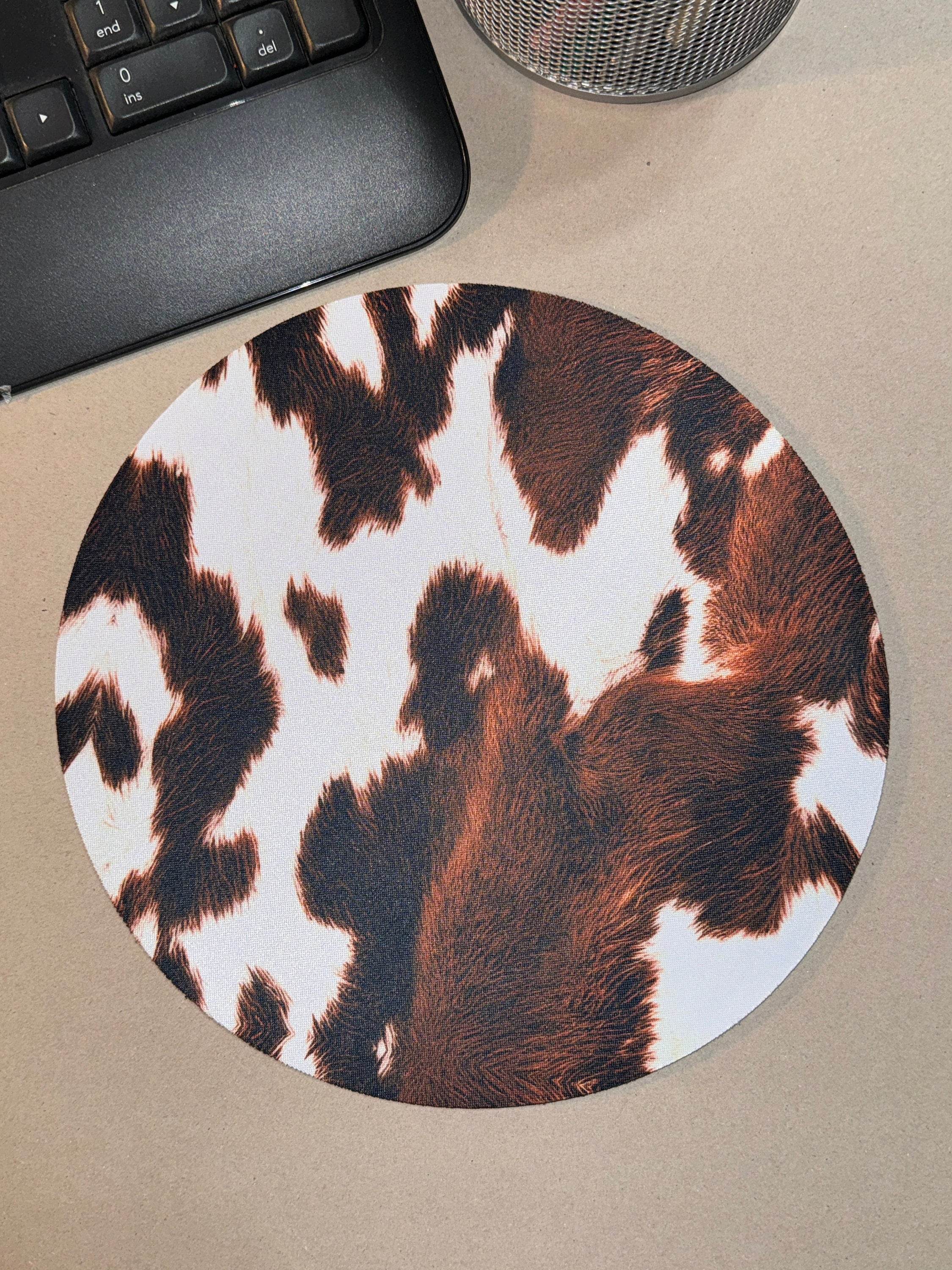 Round Cowprint Mousepad - Graced By The South