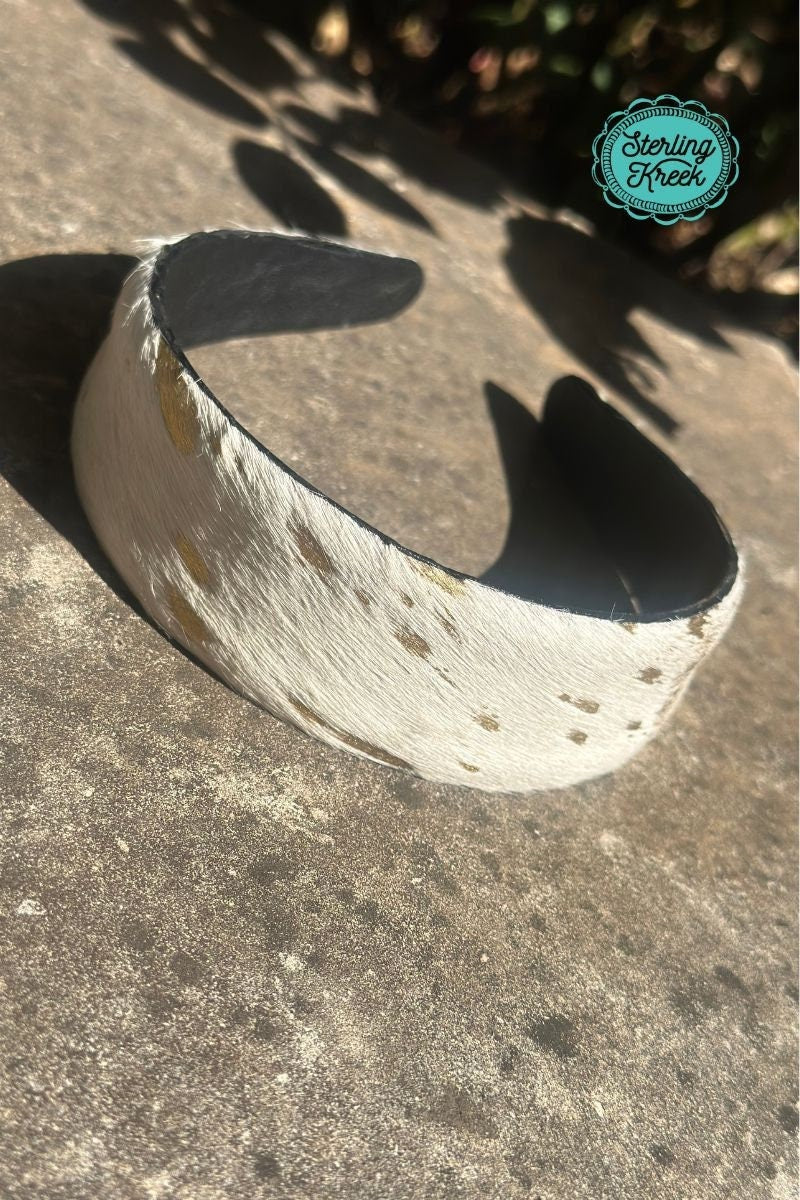 Buttercup Headband Hair On Cowhide