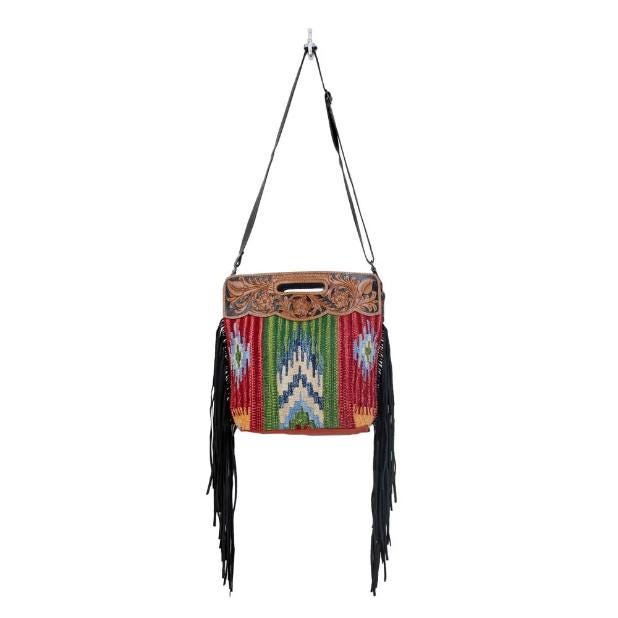 Myra Bag Jardin Hand Tooled Bag