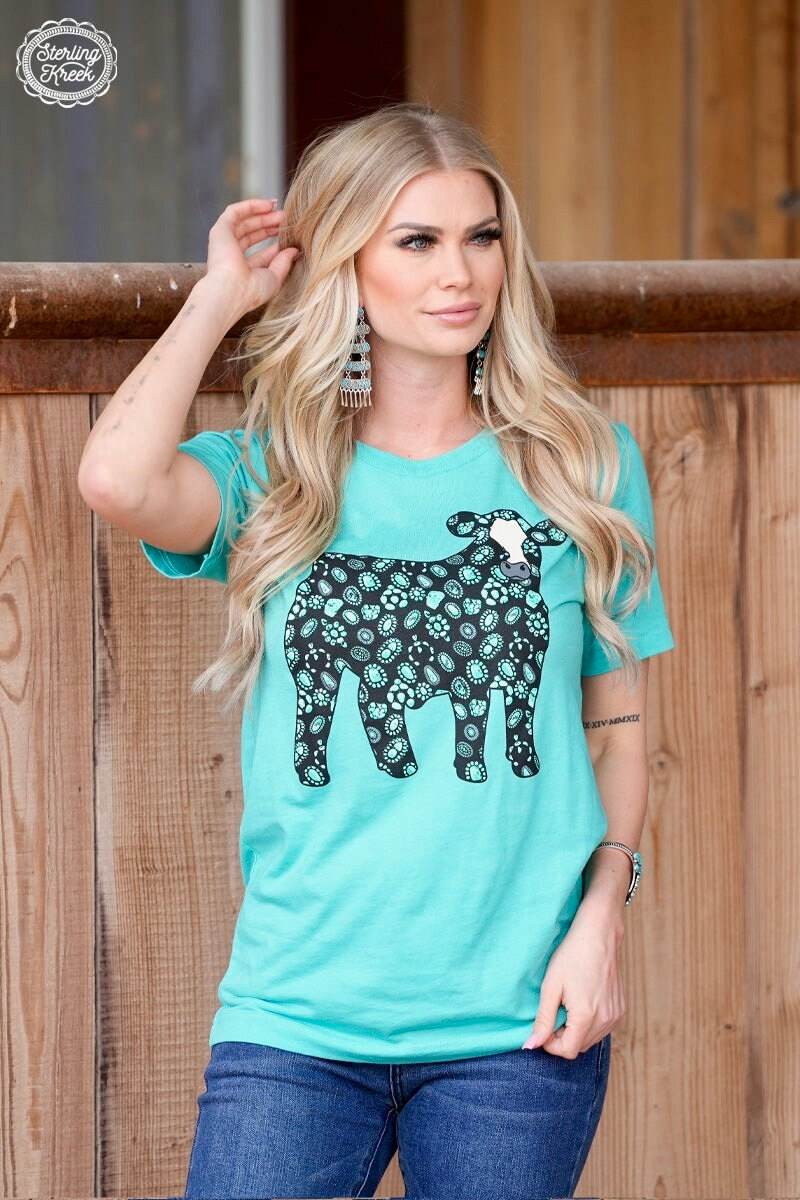 Concho Steer Tee Top - Graced By The South