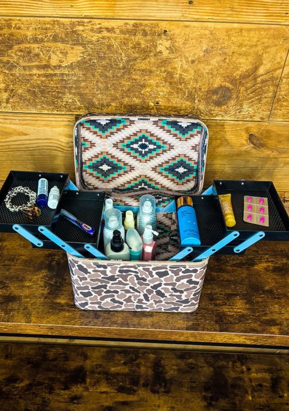 Take the Lead Caddy Box Makeup Kaboodle Caboodle Case Jewelry Box