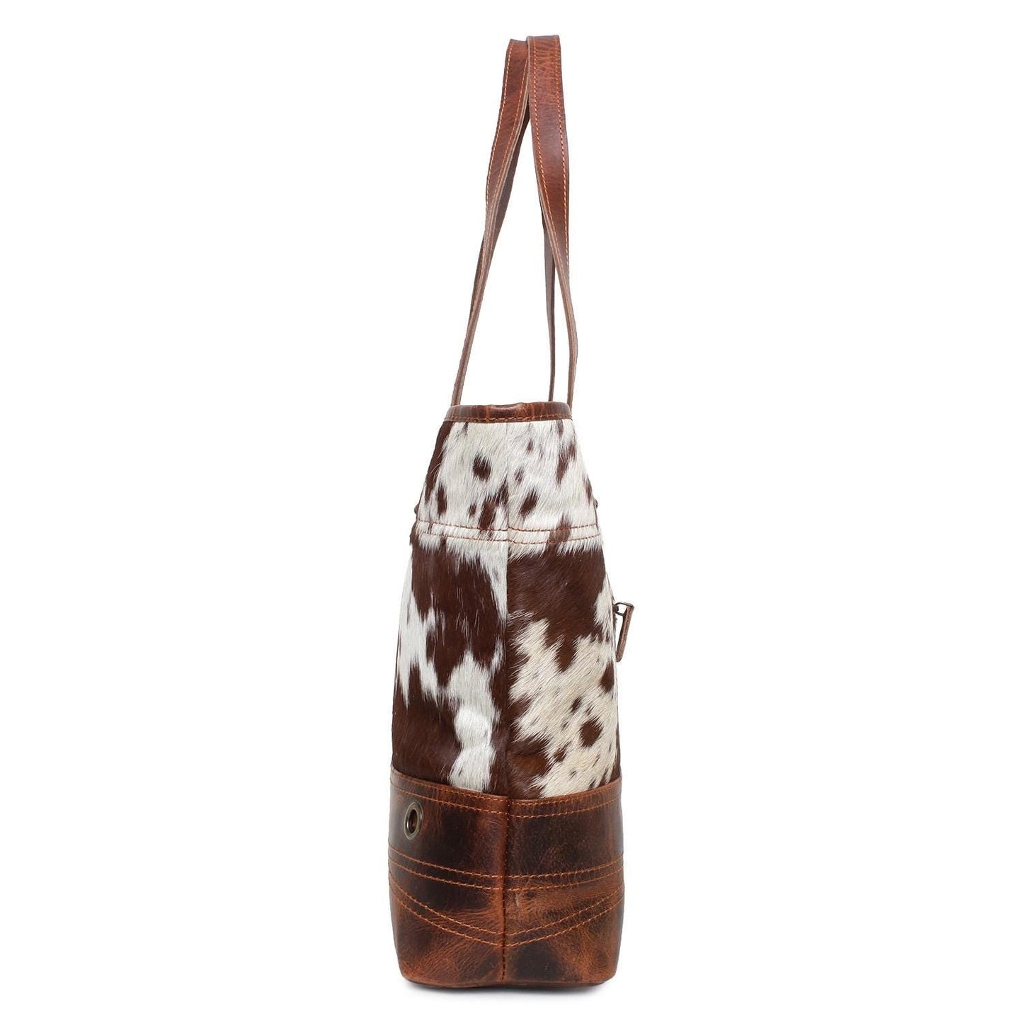 Sixtease Lady First /Wax Toronto Cowhide Leather Hairon Tote Bag Purse