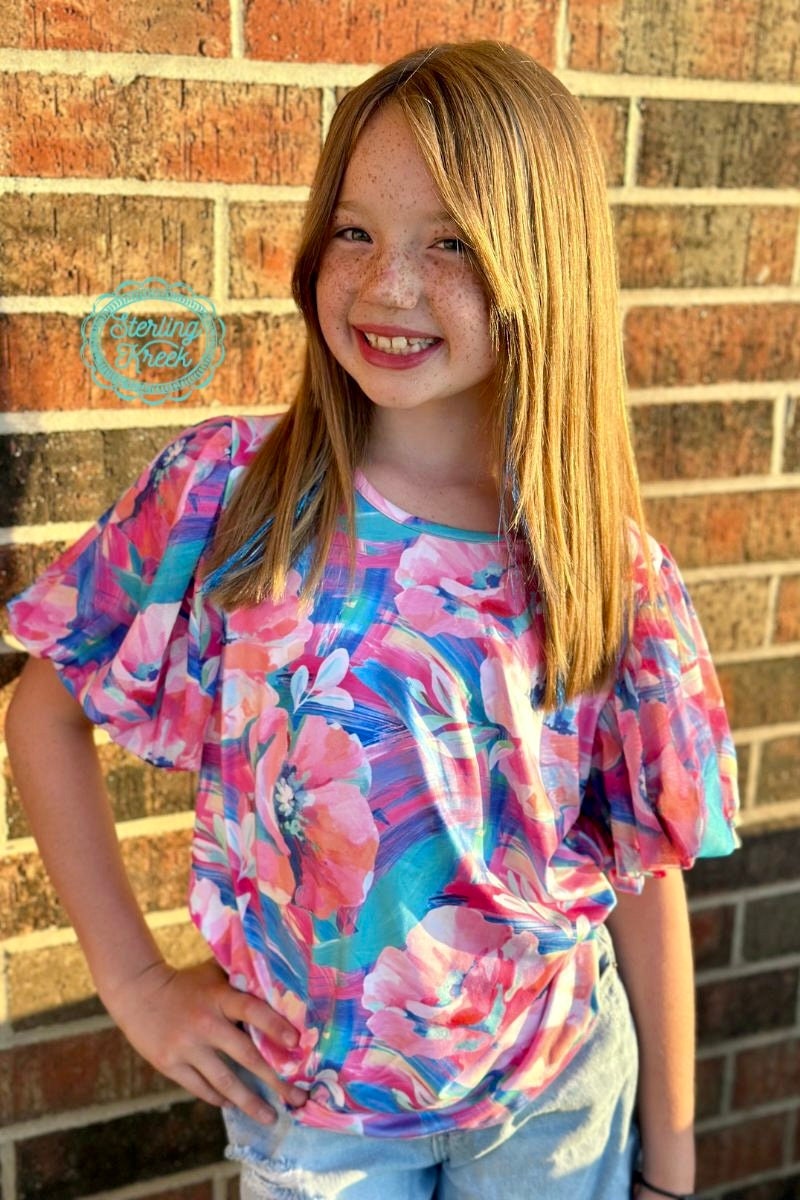 Mini Girls Matching Mom Bloomin' Boss Top