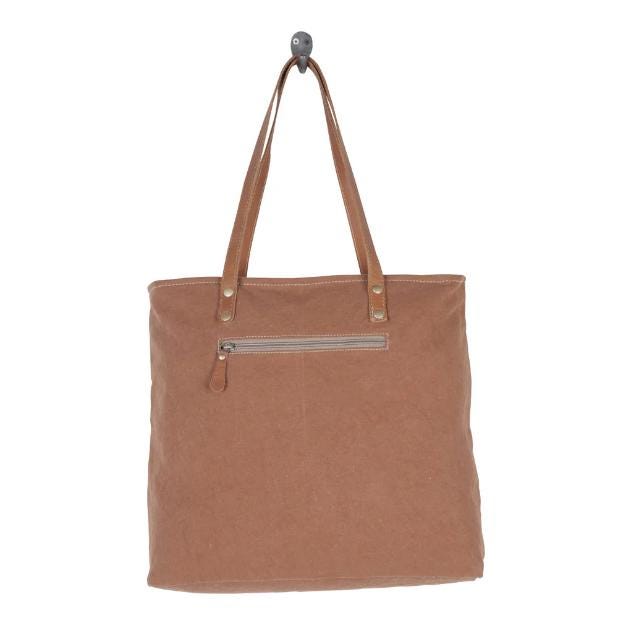 Myra Bag Oakly Specks Canvas and Hairon Tote Shoulder Bag
