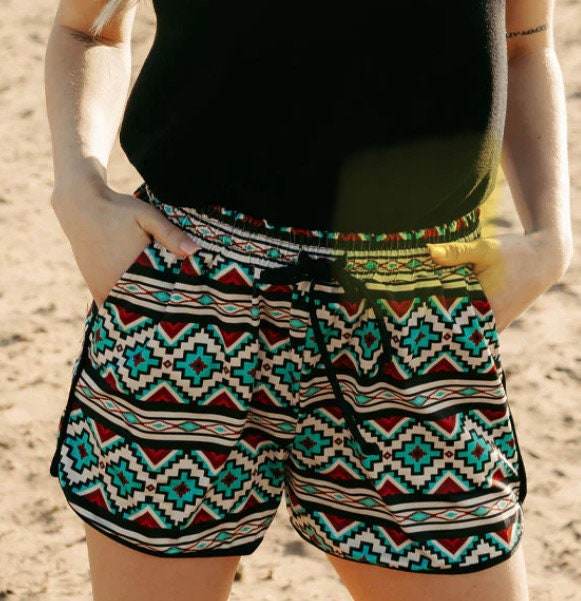 Unrung AztecShorts by Sterling Kreek Aztec Southwestern - Graced By The South