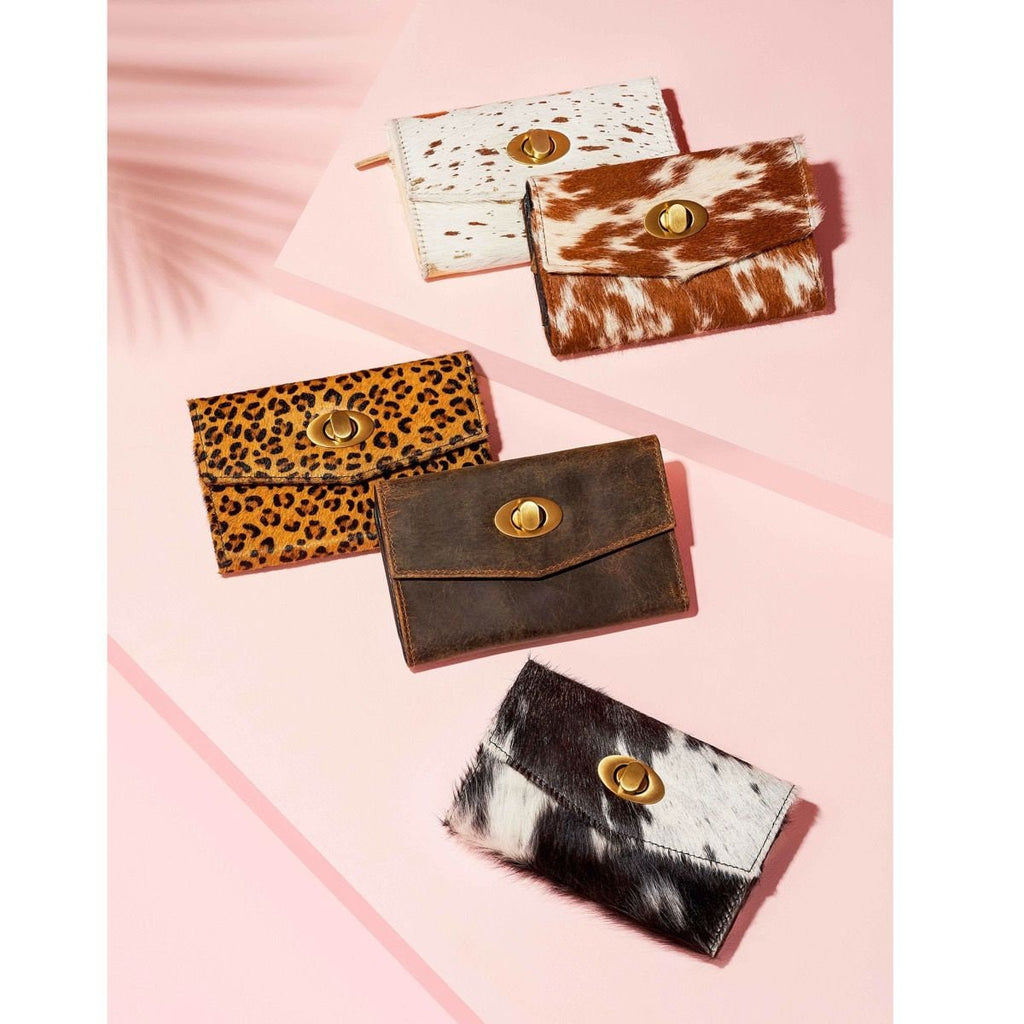 Kitty Party Leather and Hairon Wallet