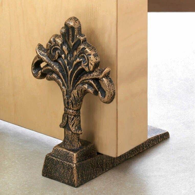 Cast Iron Fleur de lis Door Stop - Graced By The South