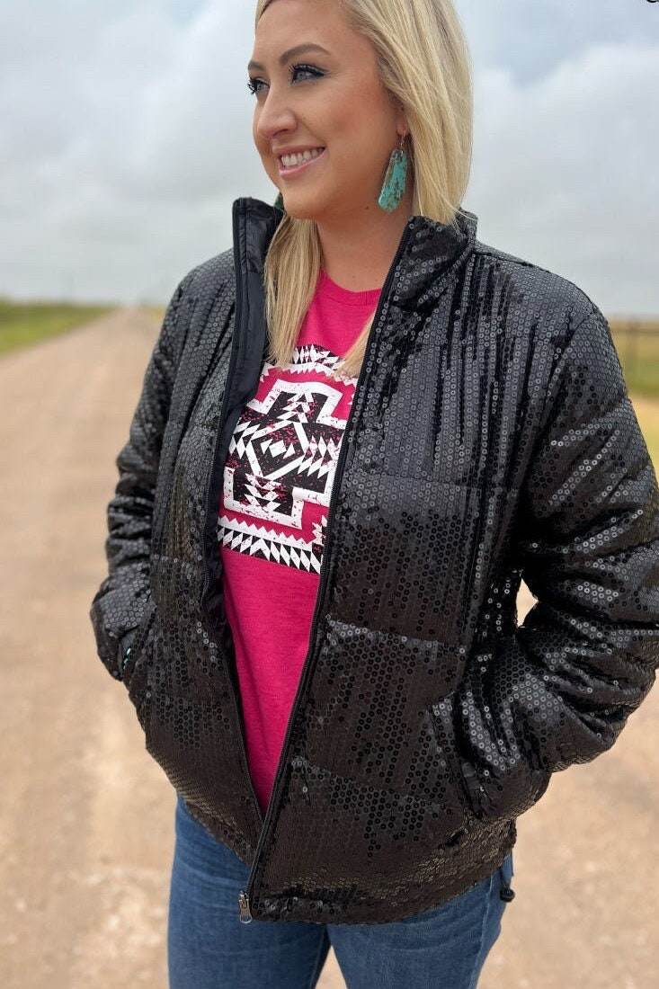 Shimmer Me Up Coat - Graced By The South