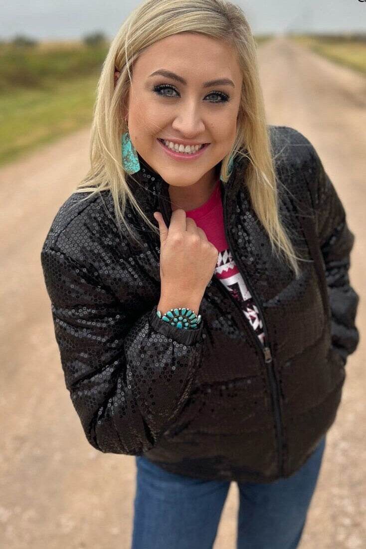 Shimmer Me Up Coat - Graced By The South