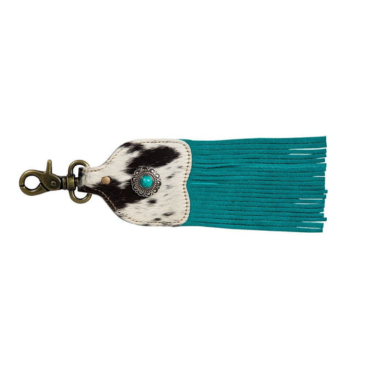 Running River Hairon Leather and Fringe Key Fob Myra Bag