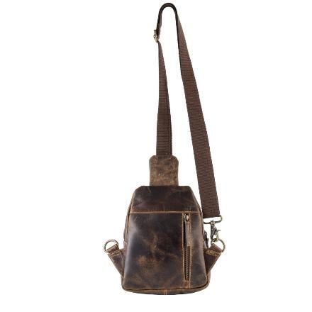 Sixtease Bags Crete Full Grain Leather Crossbody Sling Bag