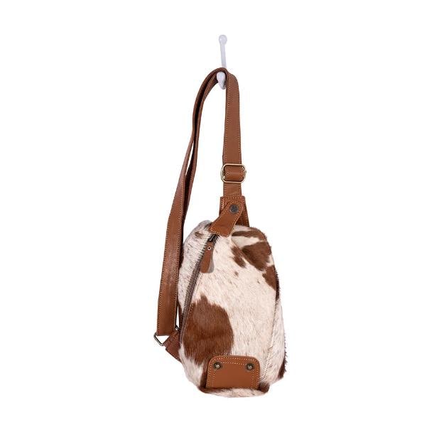 Myra Bag Robnette Ranch Fanny Pack Sling Carmel and White