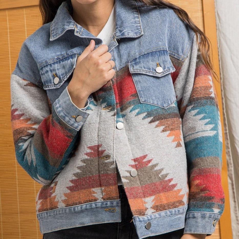 Aztec Denim Jacket