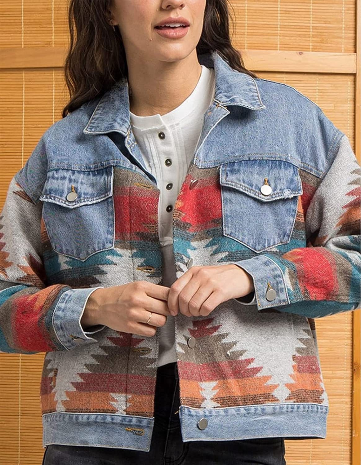 Aztec Denim Jacket