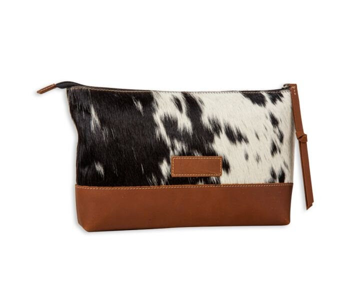 Jacksborrow Leather Hairon Bag in Black