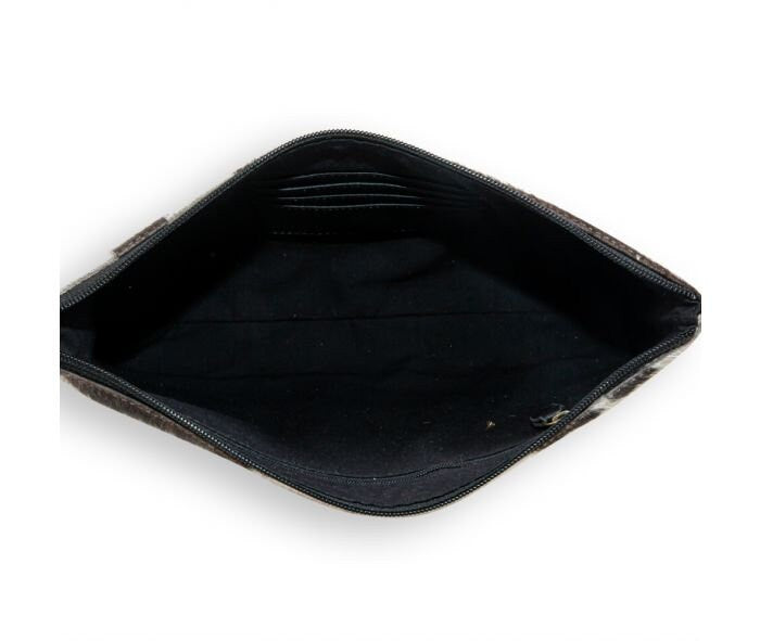 Jacksborrow Leather Hairon Bag in Black