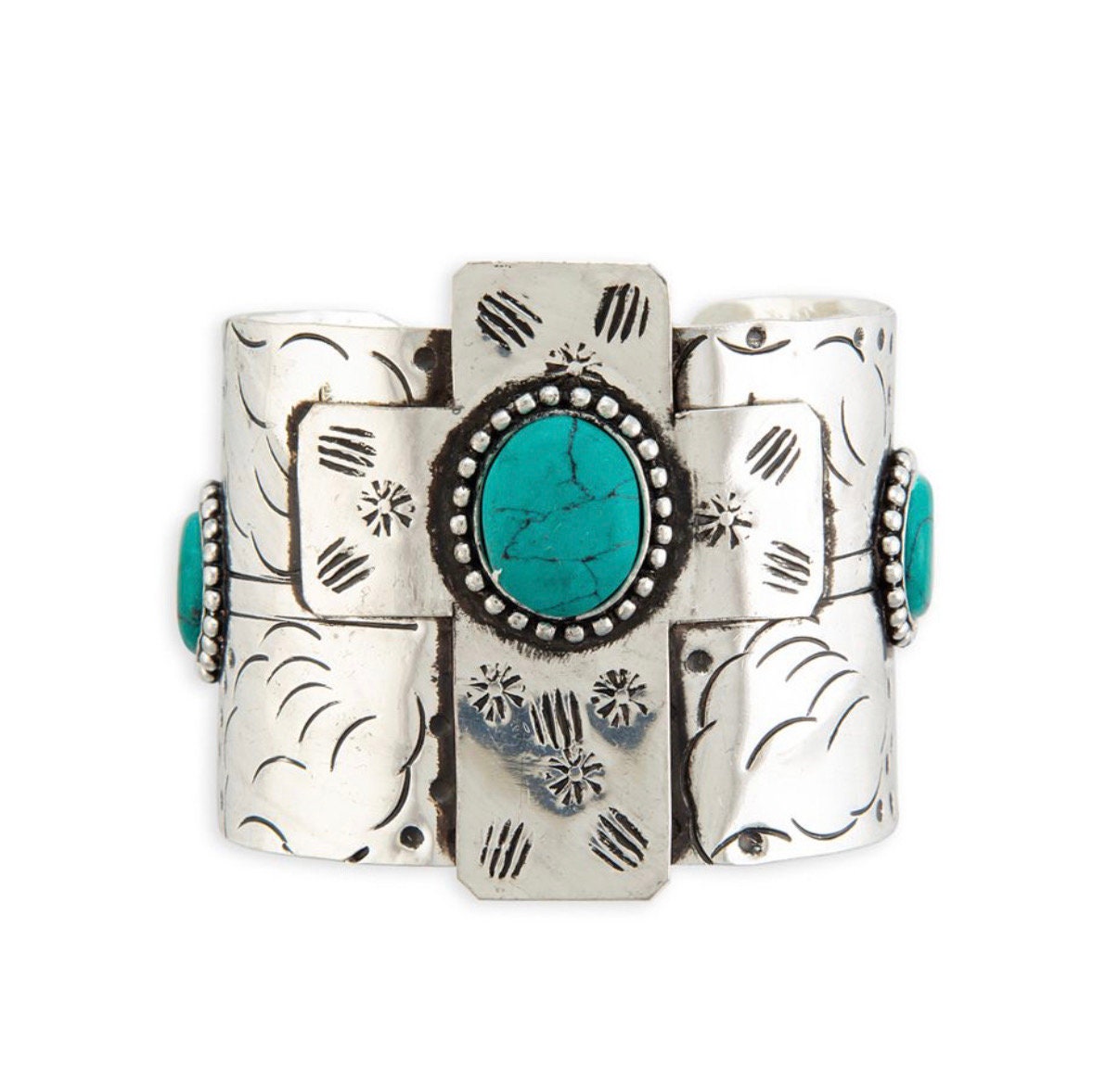 Cross Bangle Cuff Bracelet by Myra Bag